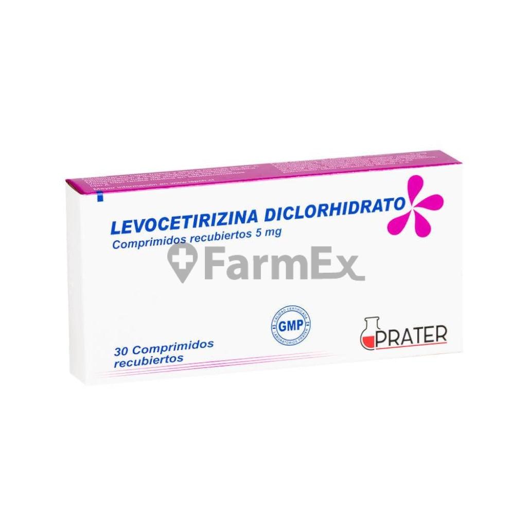 Levocetirizina 5 mg x 30 comprimidos.