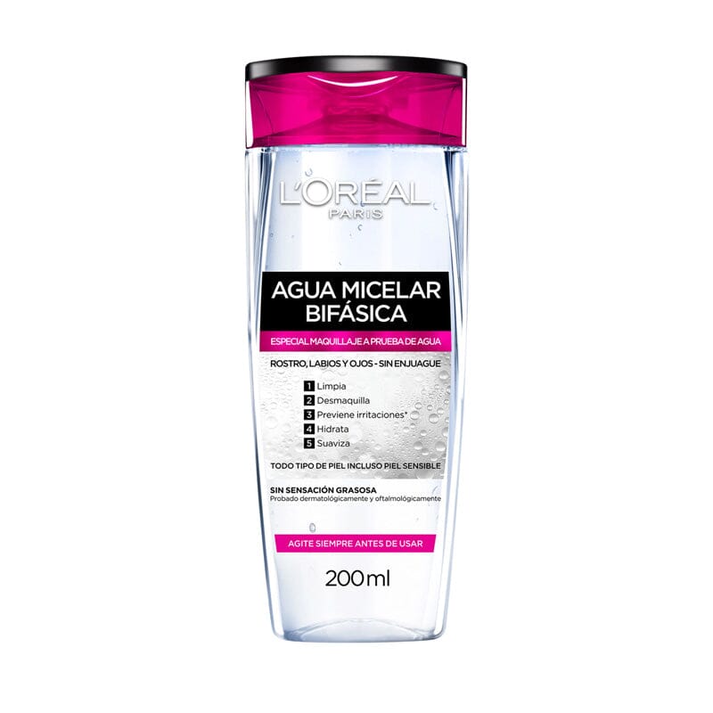 Loreal Paris Agua Micelar Bifásica x 200 mL.