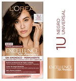 Loreal Tintura Excellence Sin Amoníaco 1U Negro Universal