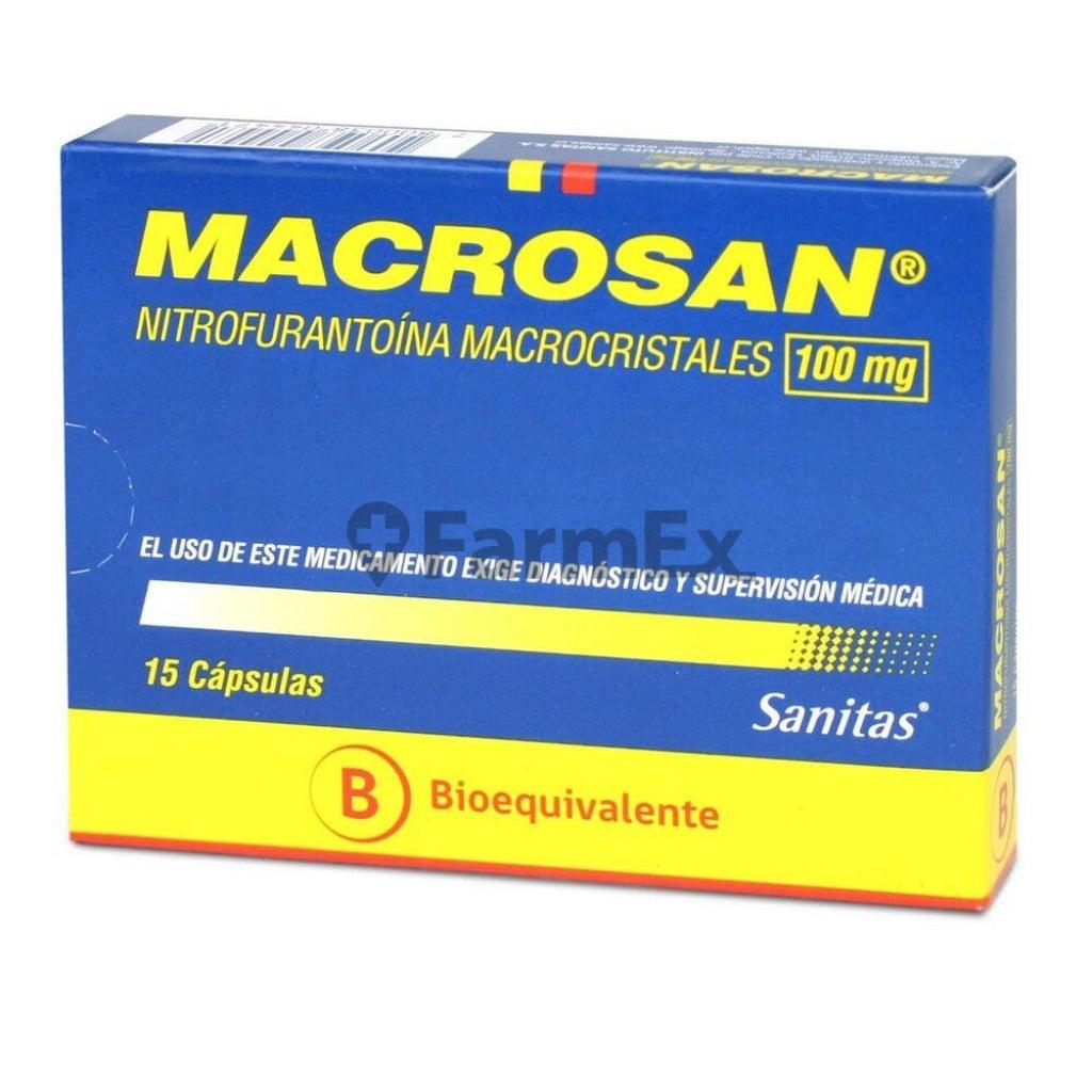 Macrosan 100 mg x 15 cápsulas.