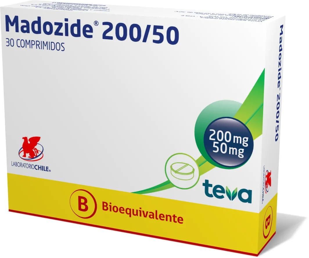 Madozide 200 / 50 mg x 30 Comprimidos LAB CHILE