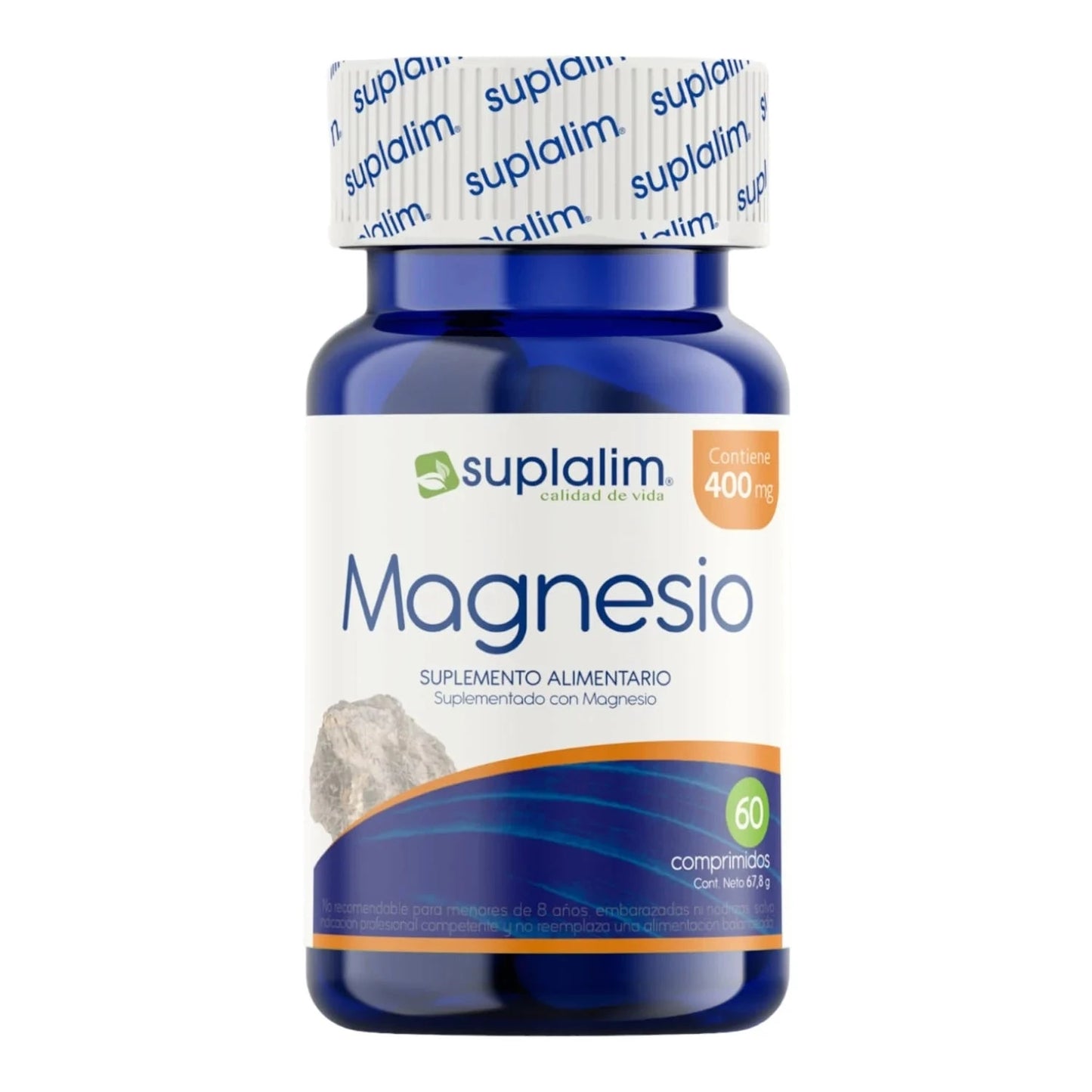 Magnesio 400 mg x 60 comprimidos Suplalim