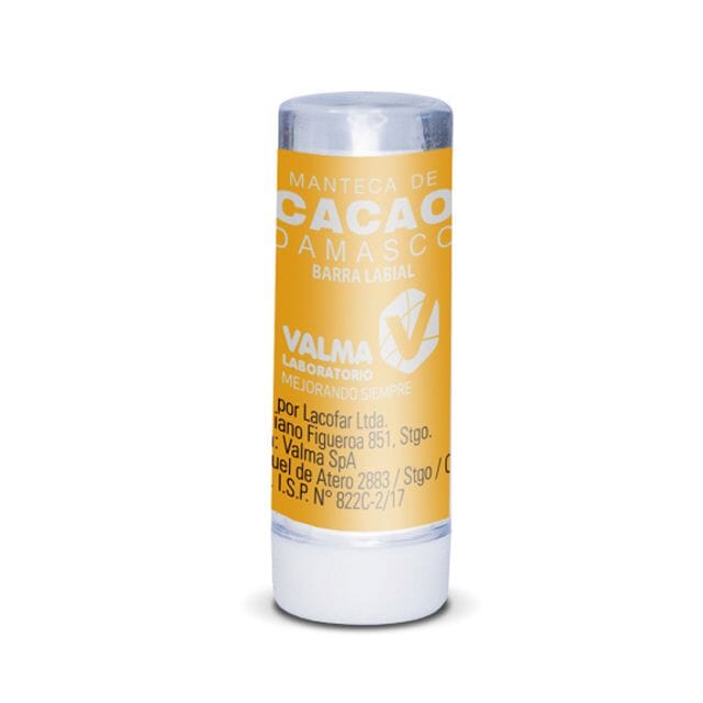 Manteca de cacao Sabor Damasco. Farmex-Fonasa
