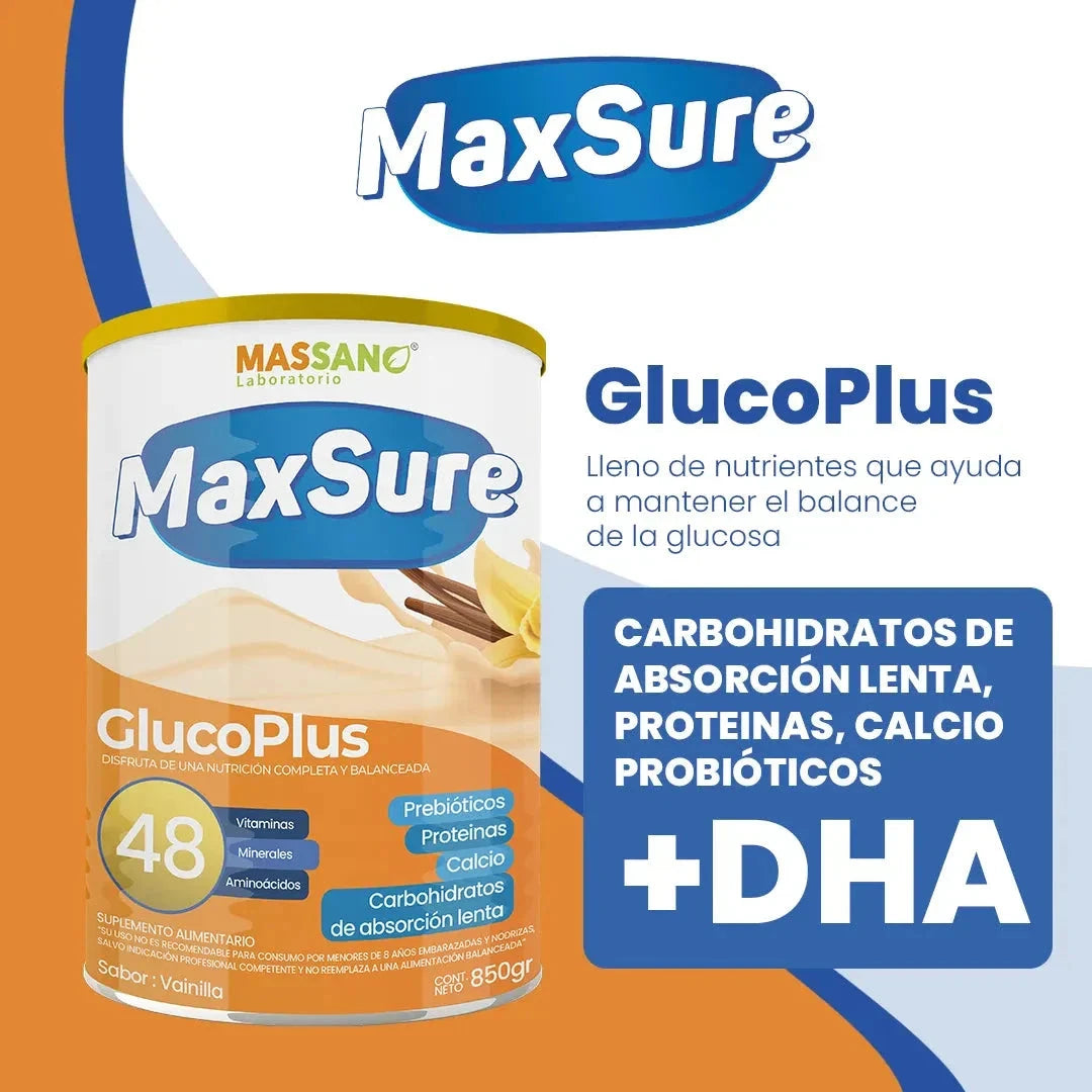 MAX SURE "GLUCO PLUS" 850 g Farmex-Pluxee-Persistente