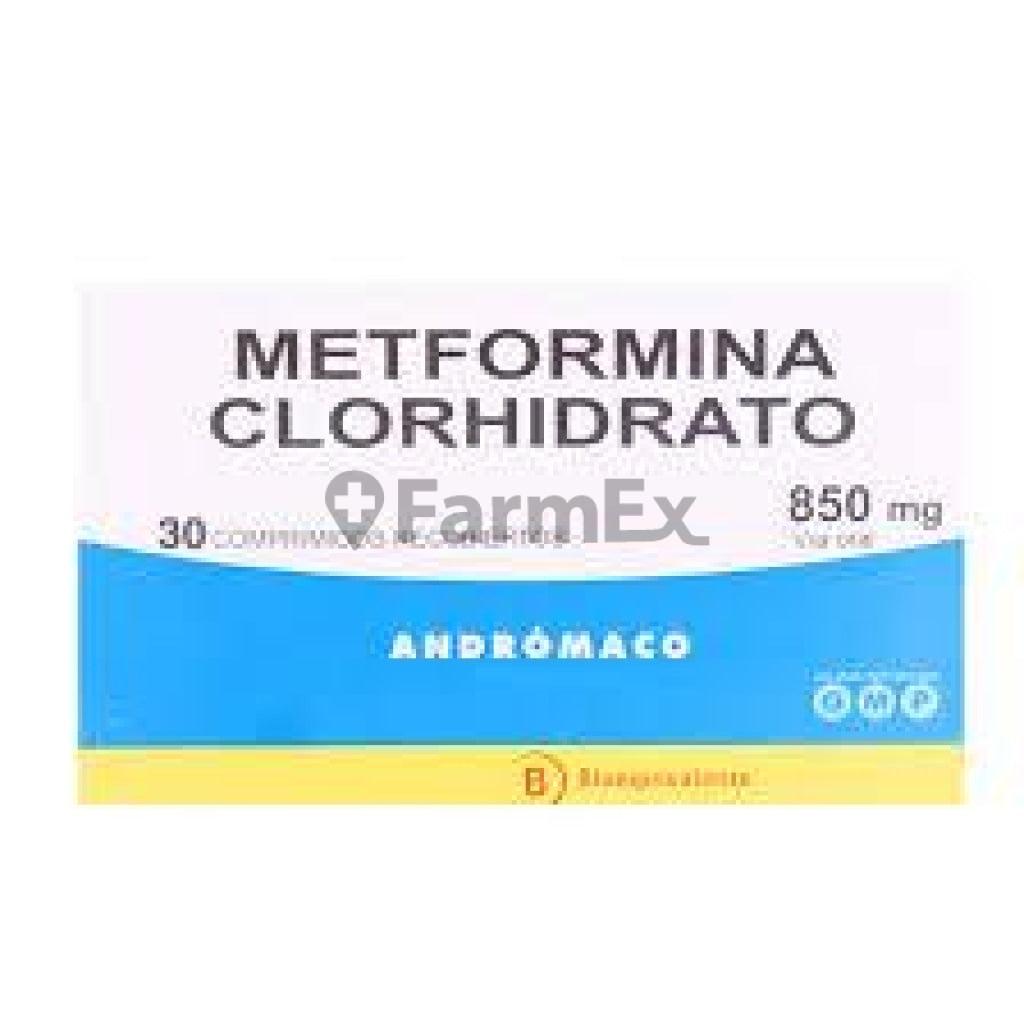 Metformina 850 x 30 comprimidos.
