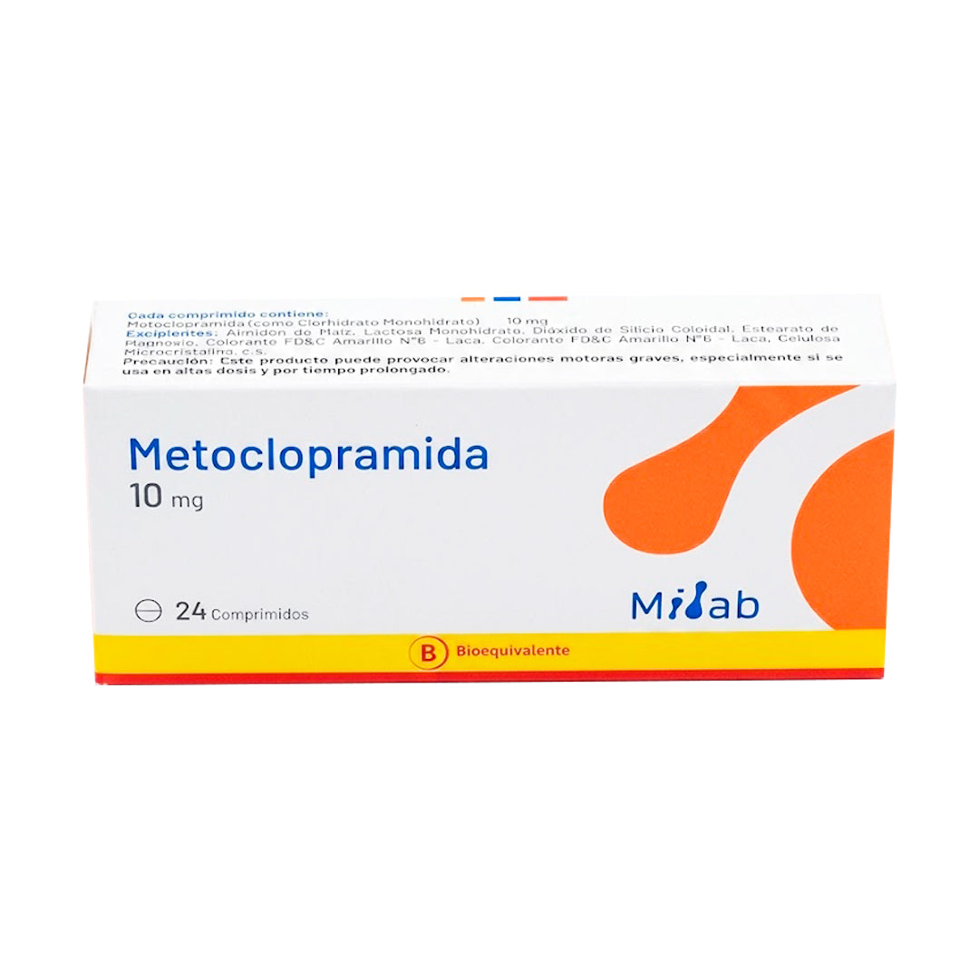 Metoclopramida 10 mg x 24 comprimidos