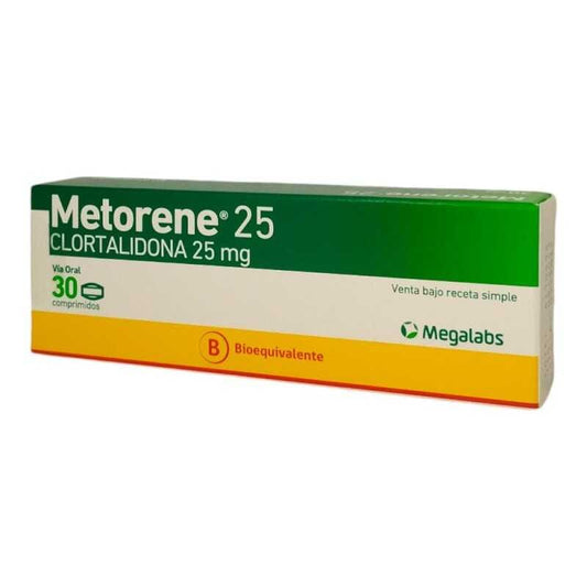 Metorene 25 mg x 30 comprimidos megalabs