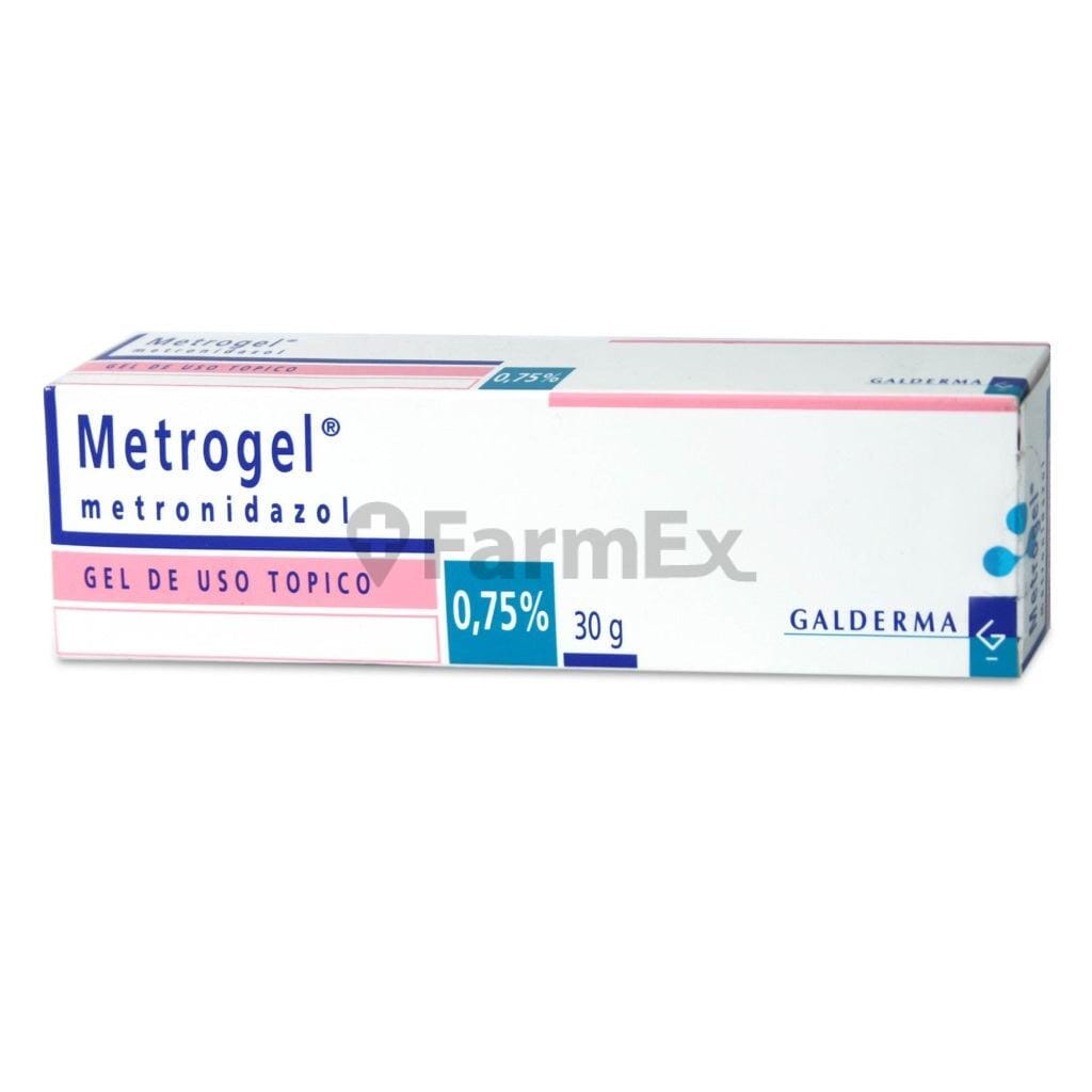 Metrogel Gel Metronidazol 0,75 % x 30 g Farmex-Fonasa-Persistente