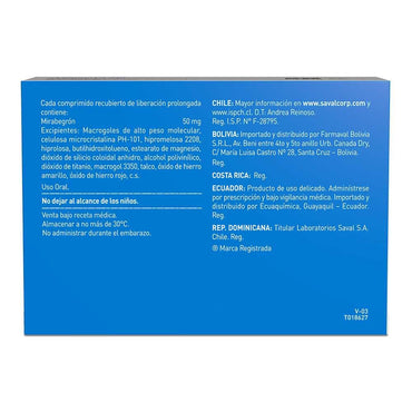 Mictium 50mg x 30 comprimidos de liberación prolongada SAVAL