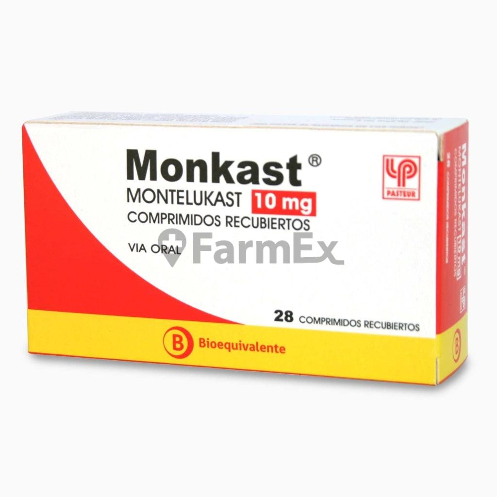 Monkast 10 mg x 28 comprimidos.