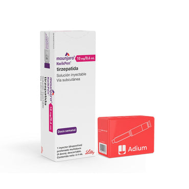 Mounjaro Tirzepatida 10 mg/0.6ml Inyectable 1 Dispositivo + agujas ELI-LILLY