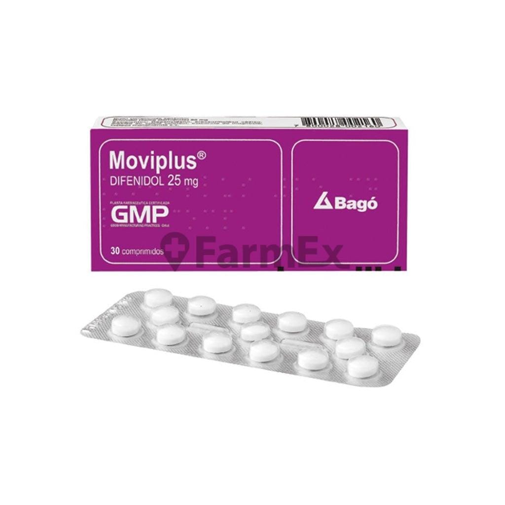 Moviplus 25 mg x 30 comprimidos Farmex-Consorcio-Persistente