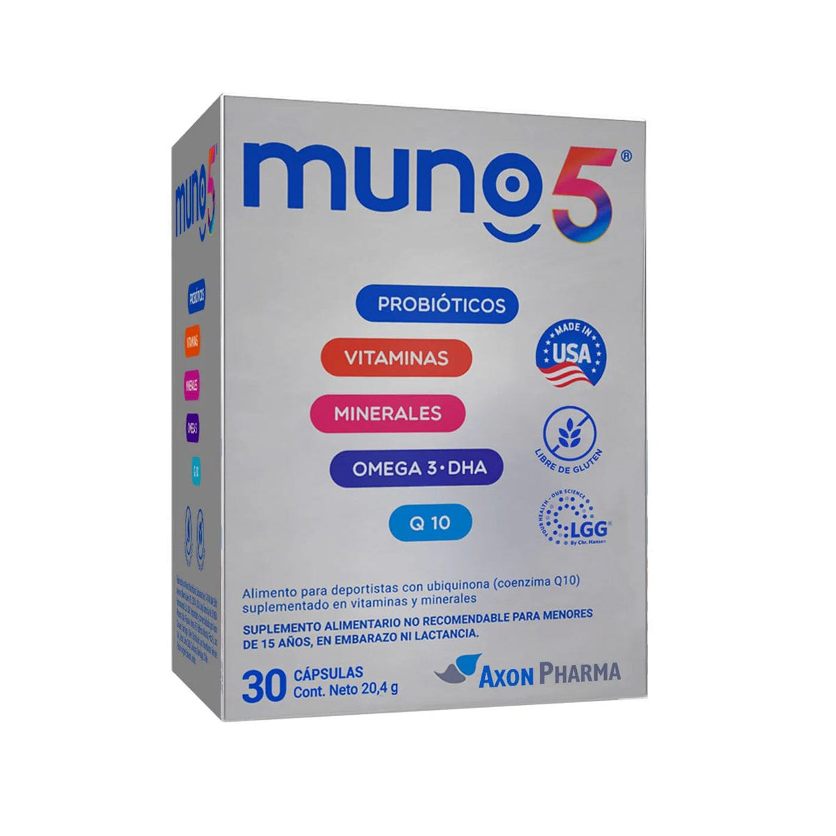 Muno 5 x 30 capsulas.