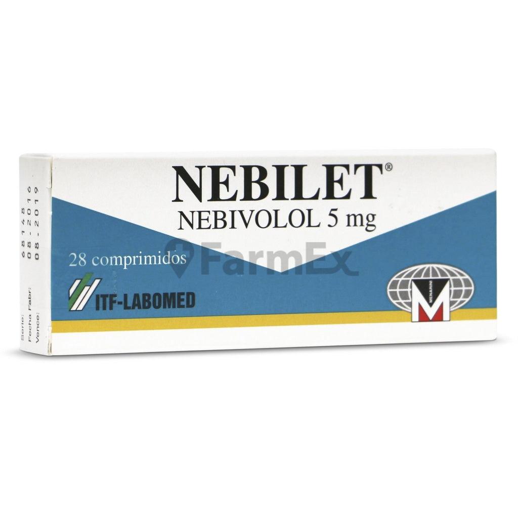 Nebilet 5 mg x 28 comprimidos.
