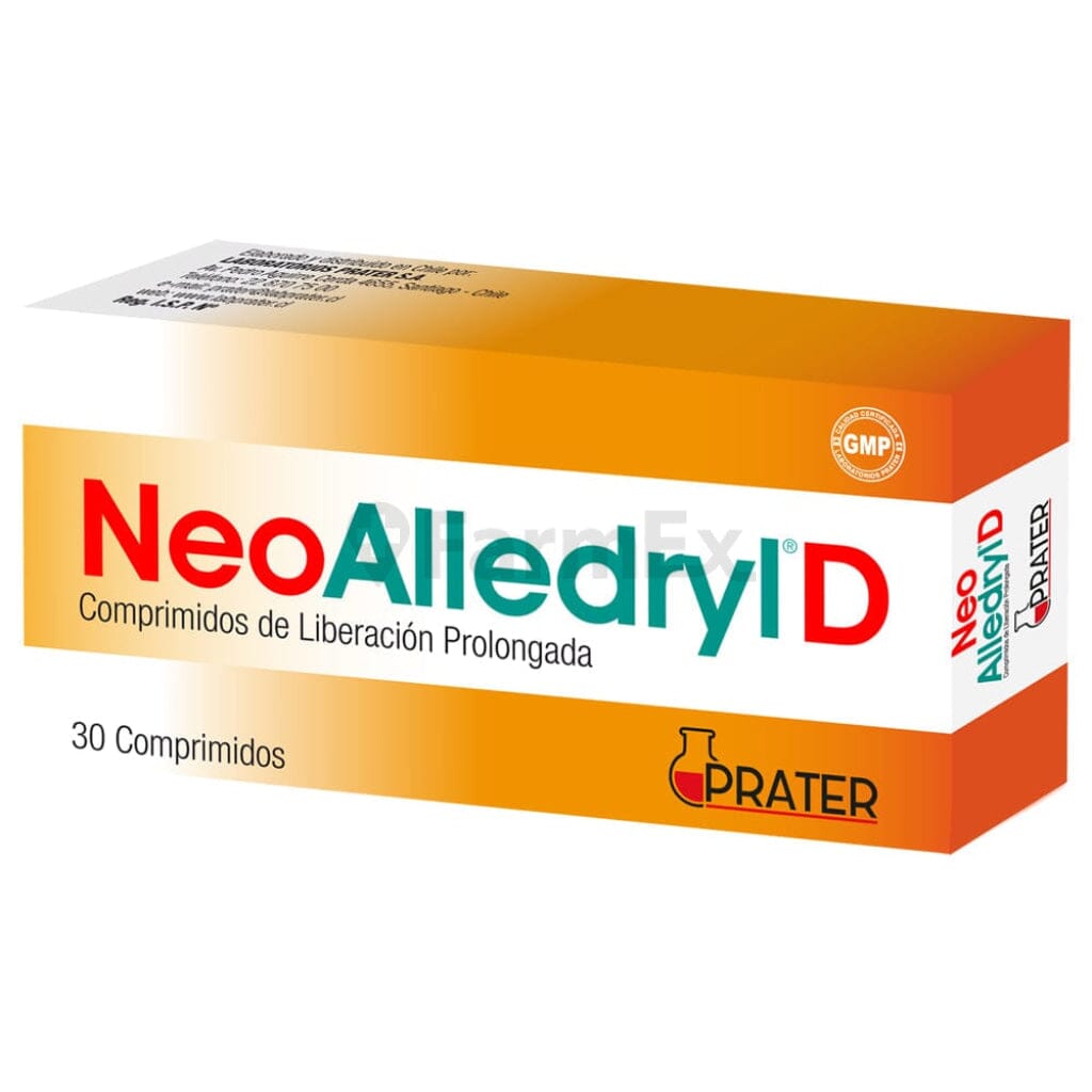 Neo Alledryl D x 30 compridos Farmex-Pluxee-Persistente
