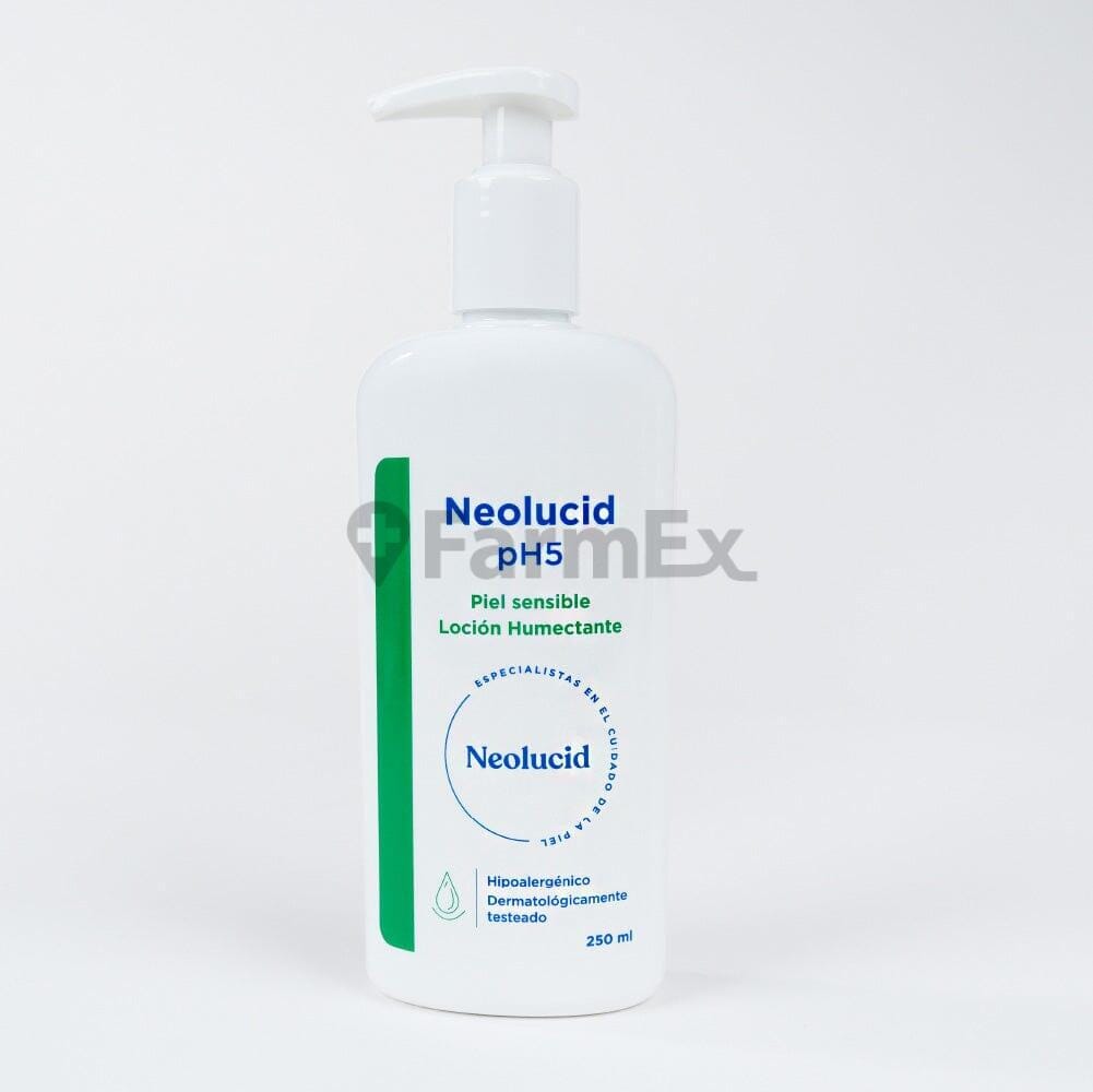 Neolucid pH 5 Loción Humectante x 250 mL Farmex-Fonasa-Persistente