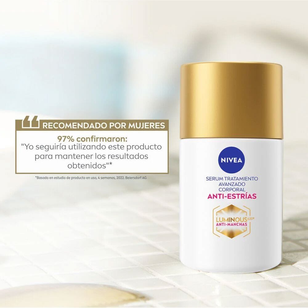 Nivea Body Serum Anti-Estrías Luminous 100 mL Farmex-Pluxee-Persistente