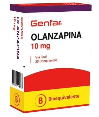 Olanzapina 10 mg x 30 comprimidos. Farmex-Yapp-Seguro-Boleta