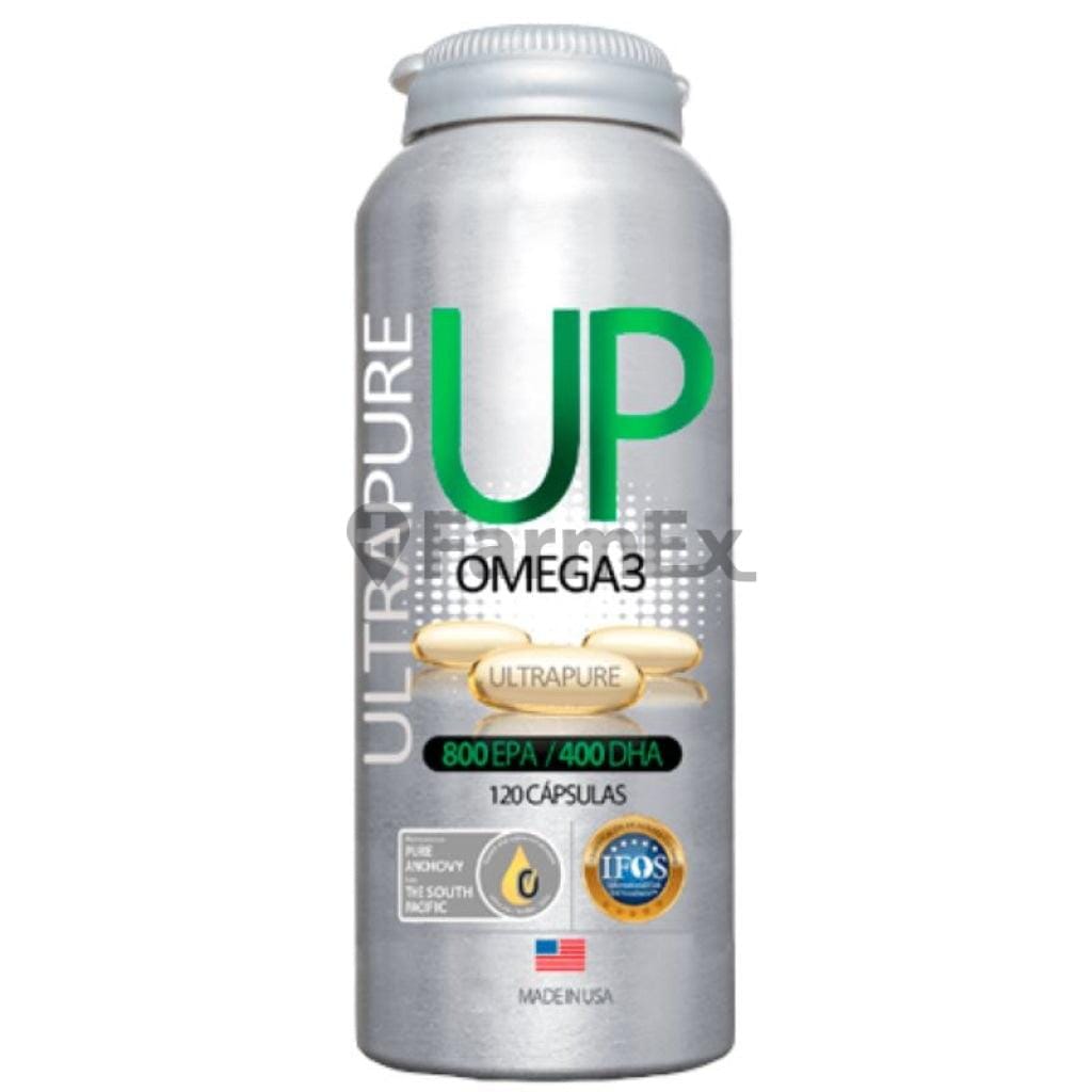 Omega 3 Ultra Pure 800 EPA/ 400 DHA x 120 cápsulas. Farmex-Fonasa 