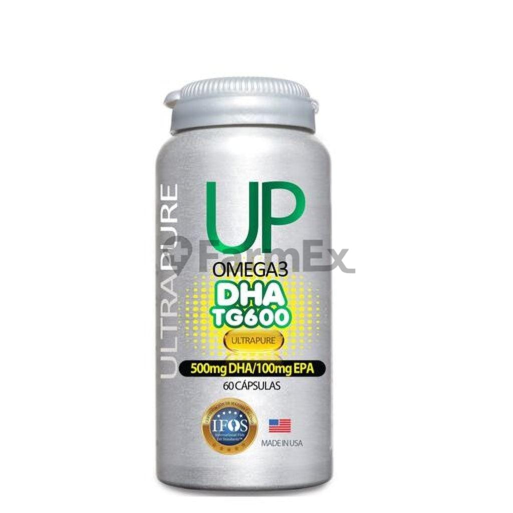 Omega 3 UP 500 mg DHA / 100 mg EPA x 60 cápsulas Farmex-Fonasa-Persistente 