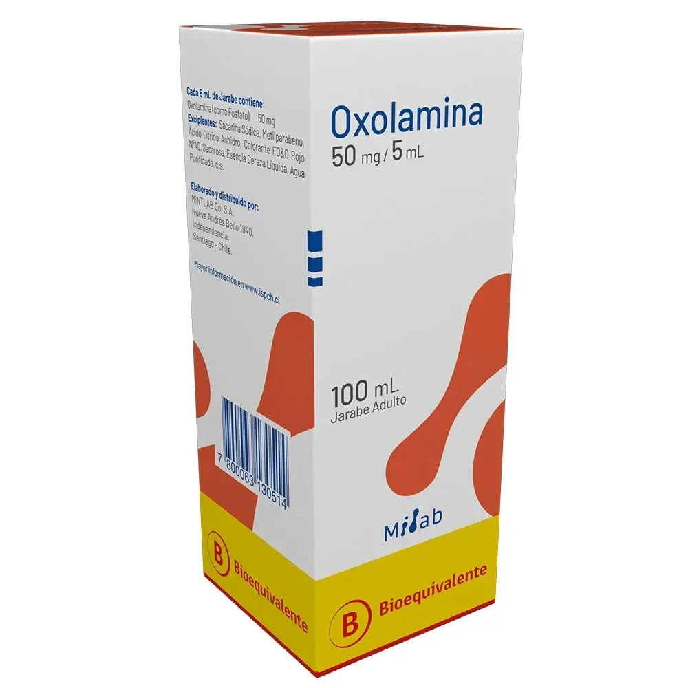 Oxolamina jarabe adulto 50 mg / 5 mL x 100 mL Farmex-Pluxee-Persistente