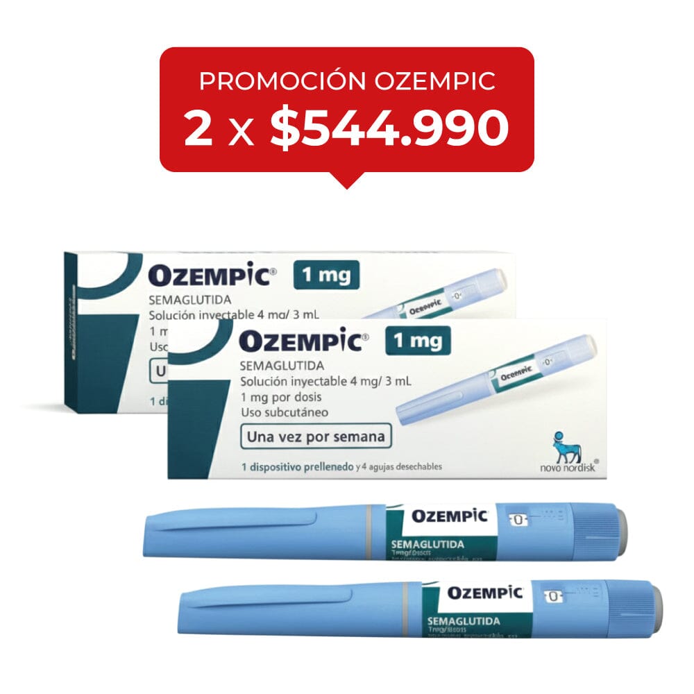 Ozempic solución inyectable 4 mg/3 mL x 1 jeringa precargada (1 mg x dosis) Novo Nordisk