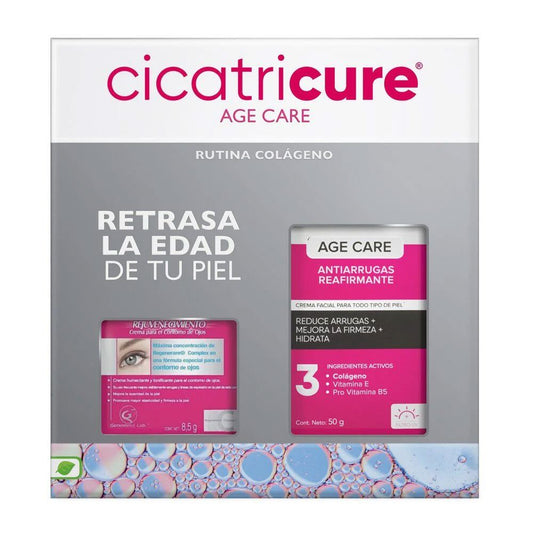 Pack Cicatricure Age Care Crema Reafirmante 50 gr + Contorno De Ojos 8,5 gr GENOMMA LAB