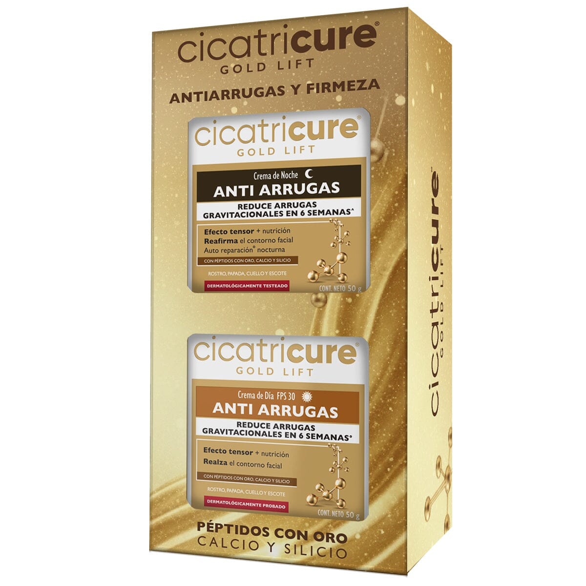 Pack Cicatricure GOLD LIFT Antiarrugas y Firmeza GENOMMA LAB