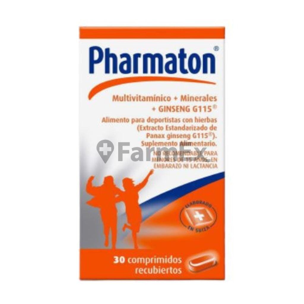 Pharmaton Multivitamínicos+Minerales+Ginseng 115 x 30 comprimidos Farmex-MiaHealth-Persistente