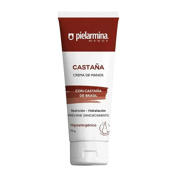 Pielarmina Manos "Crema de Manos "Castaña" con Castaña de Brasil x 70 g.