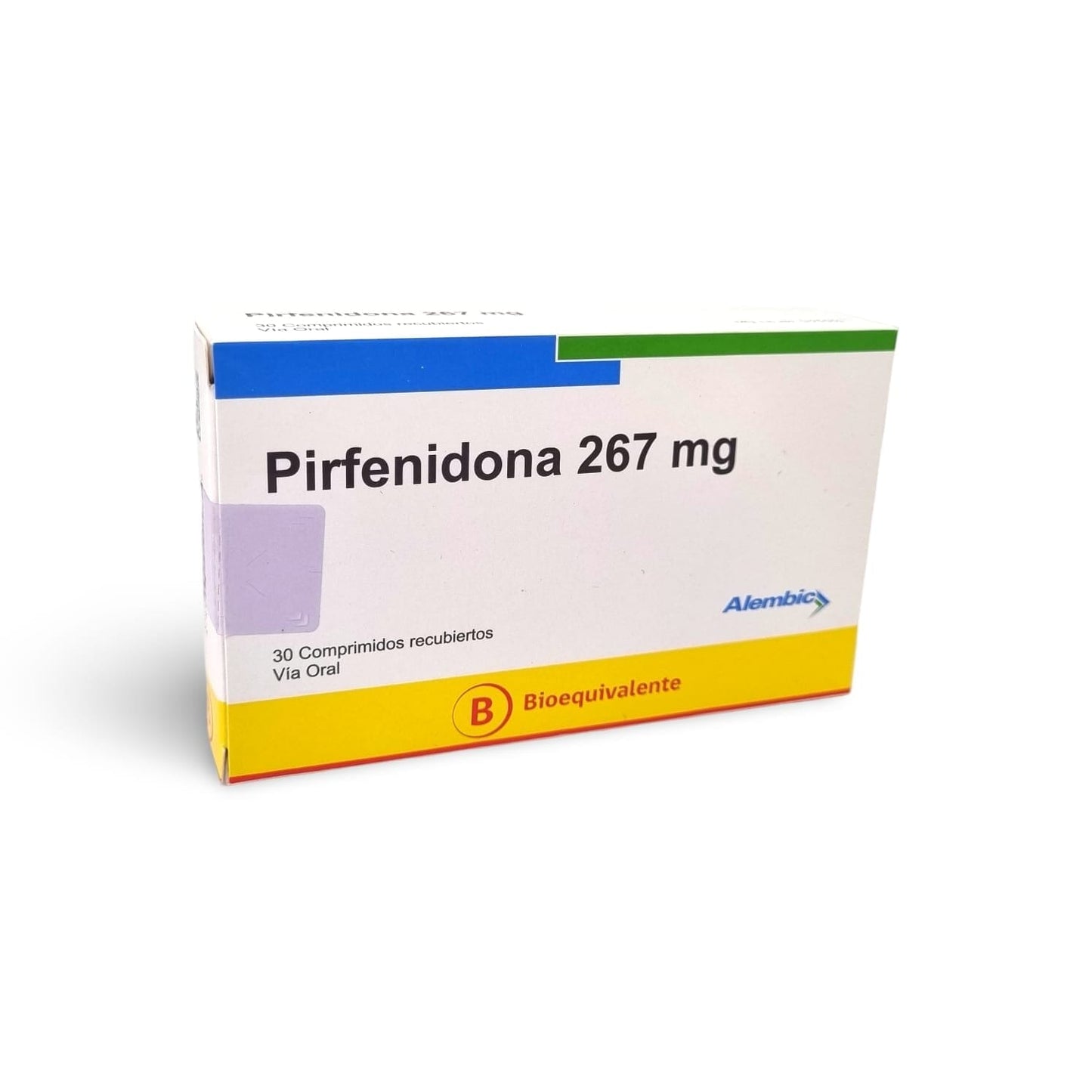 Pirfenidona 267 mg x 30 comprimidos recubiertos.