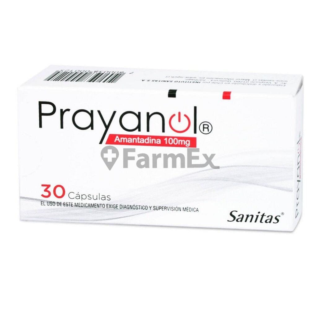 Prayanol 100 mg x 30 cápsulas Farmex-Fonasa-Persistente