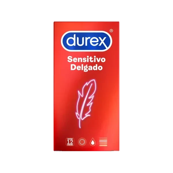 Preservativos Durex "Sensitivo Delgado" x 12 unidades Farmex-HelpVidaActiva-Persistente