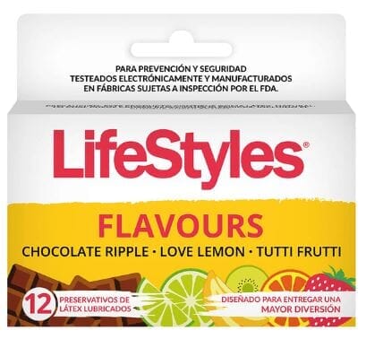 Preservativos Lifestyle flavours x 12 unidades Farmex-Pluxee-Persistente