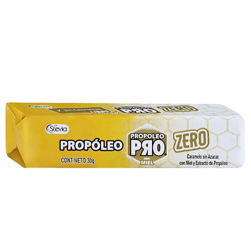 Propóleo Pro Zero sabor Miel barra x 10 caramelos carozzi