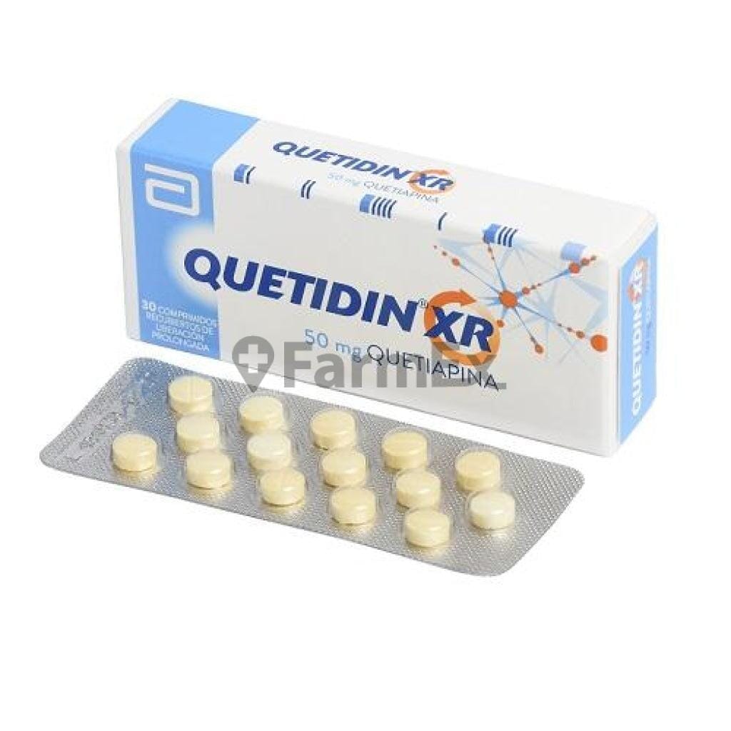 Quetidin XR 50 mg x 30 comprimidos Farmex-BanMedica-Persistente