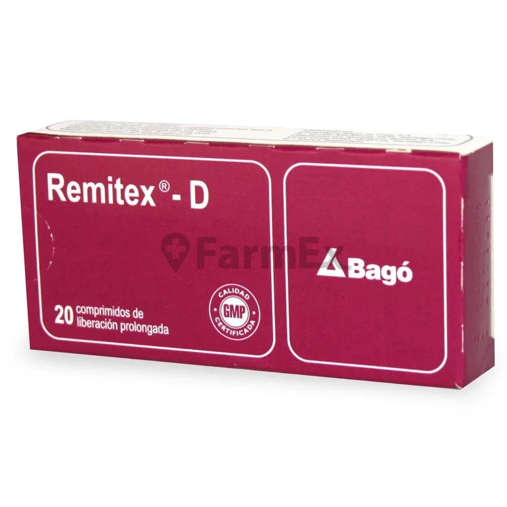 Remitex-D x 20 comprimidos susc-1 de 2 meses Farmex-Suscripciones-Persistente