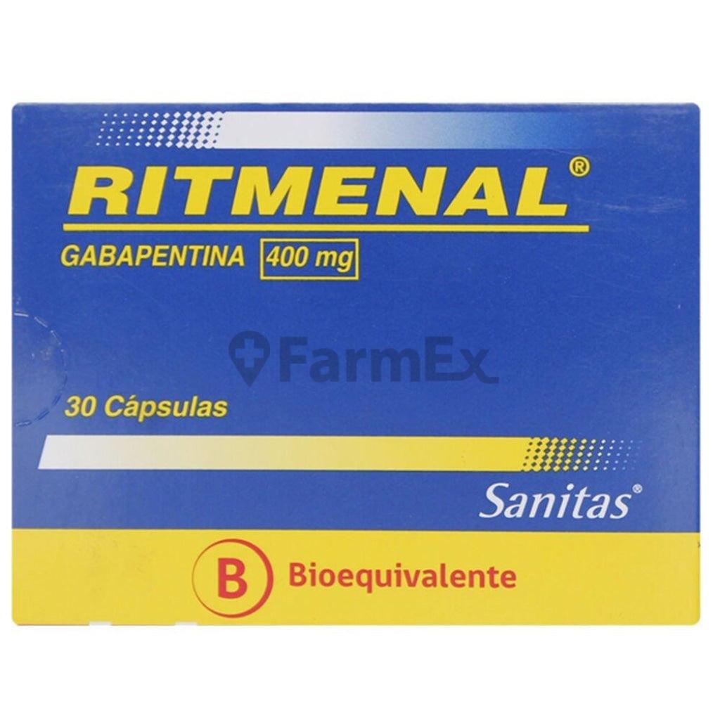 Ritmenal 400 mg x 30 cápsulas.