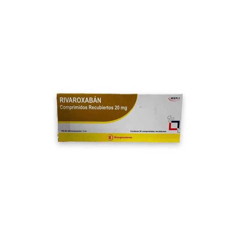 Rivaroxaban 20mg X 30 comprimidos recubiertos MSN