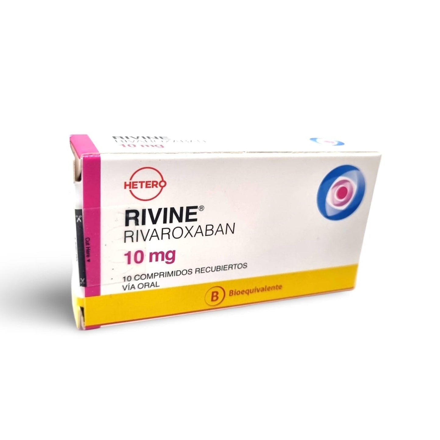 Rivine 10 mg x 10 comprimidos recubiertos.