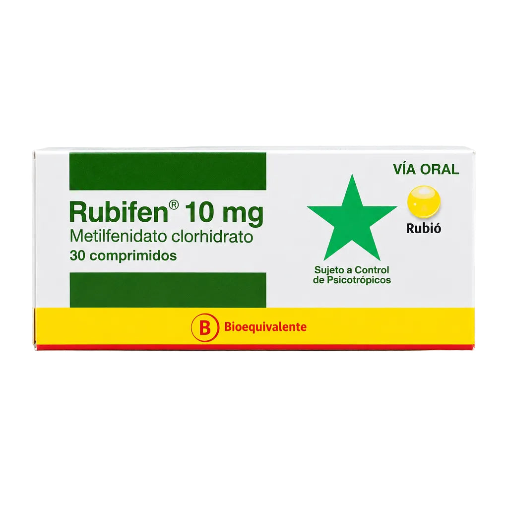 Rubifen 10 mg x 30 Comprimidos "Ley Cenabast"