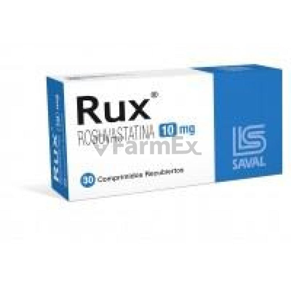 Rux 10 mg x 30 comprimidos Farmex-BanMedica-Persistente