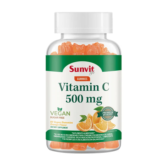 Vitamin C 500mg X Gummies Sabor Naranja (Vegano)