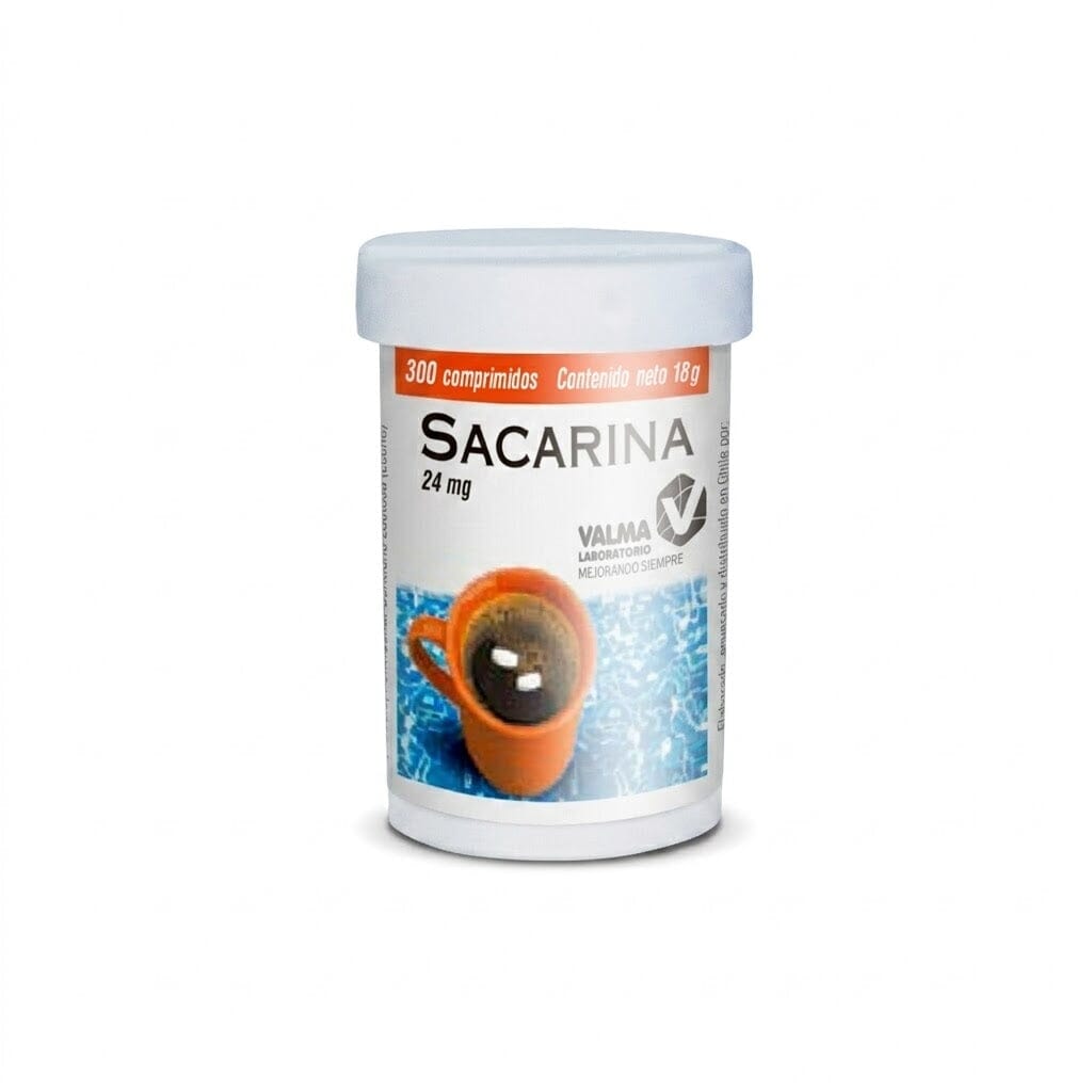 Sacarina 24 mg 300 unidades.