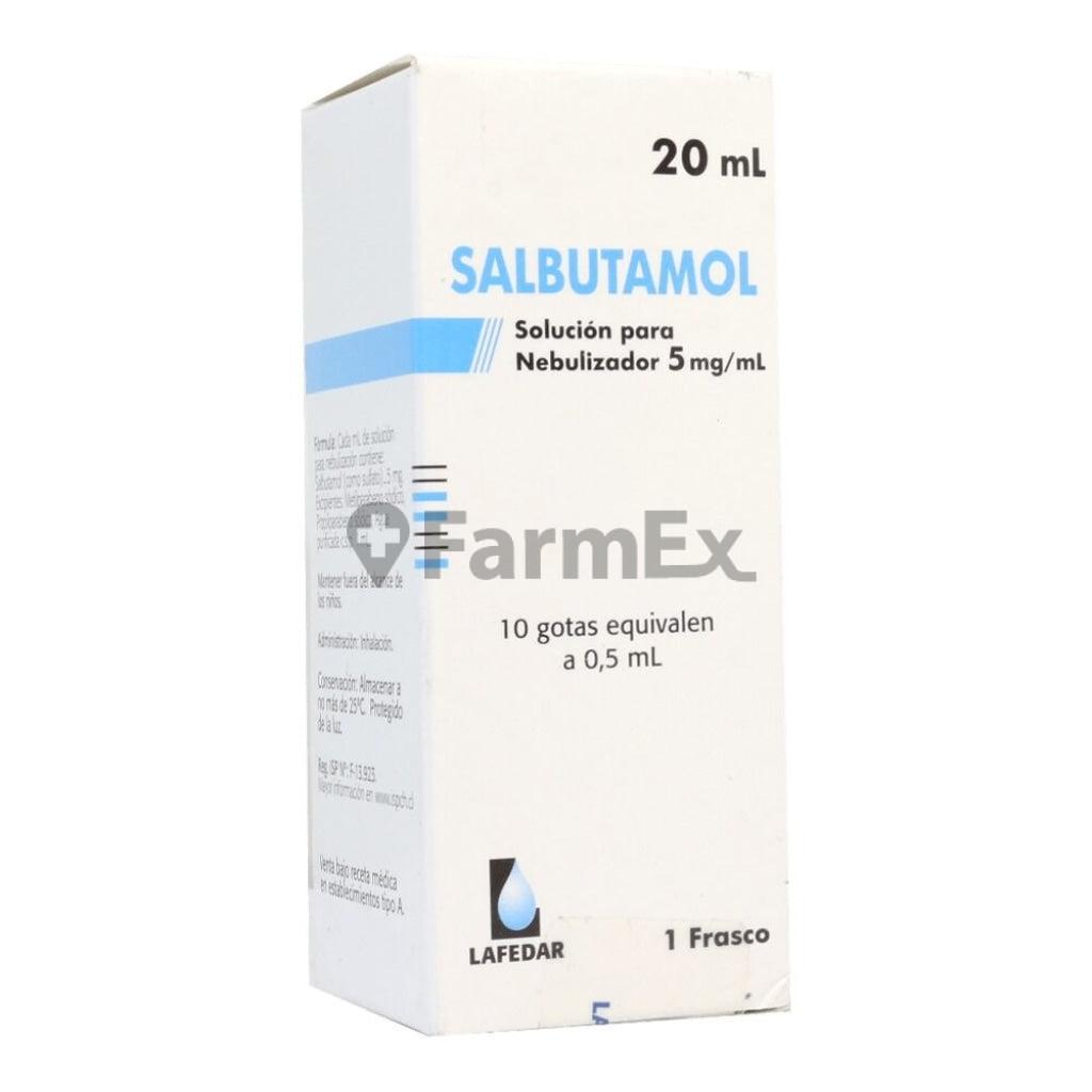 Salbutamol Solución para Nebulizador 5 mg / mL x 20 mL.