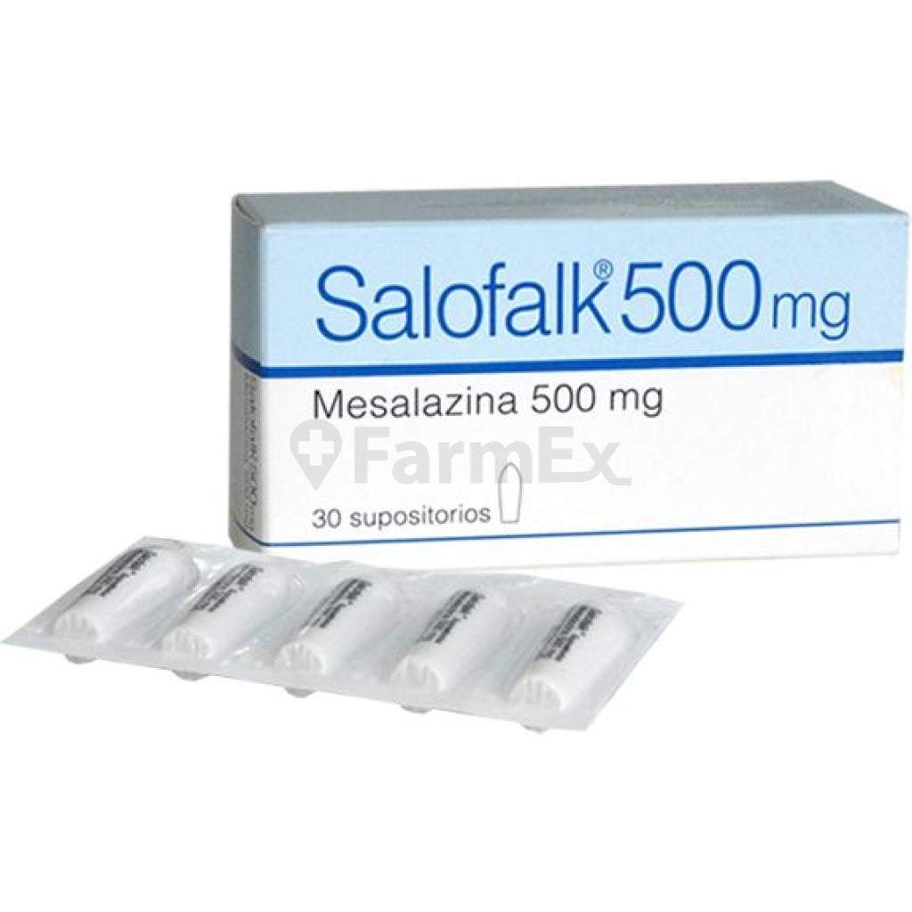 Salofalk 500 mg x 30 supositorios.