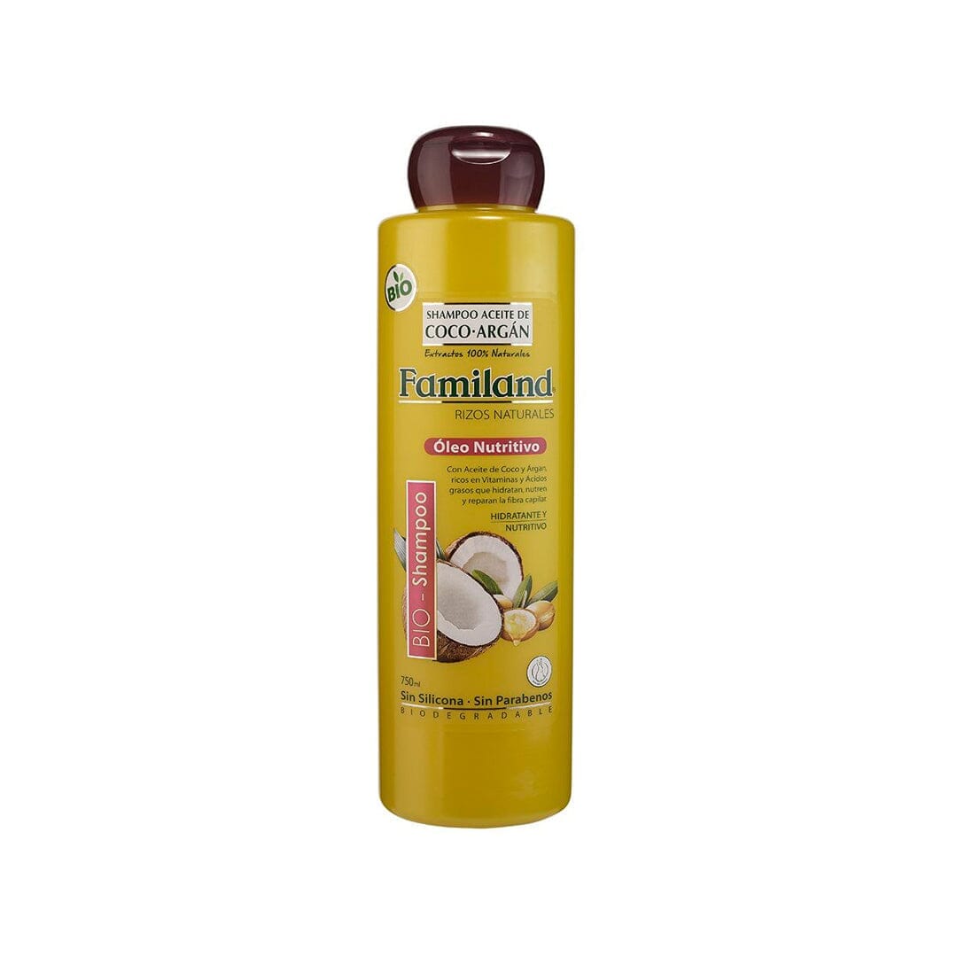 Shampoo Aceite Coco Oleo Micelar Argan Nutritivo/Reparador 750mL (Familand). Farmex-Fonasa