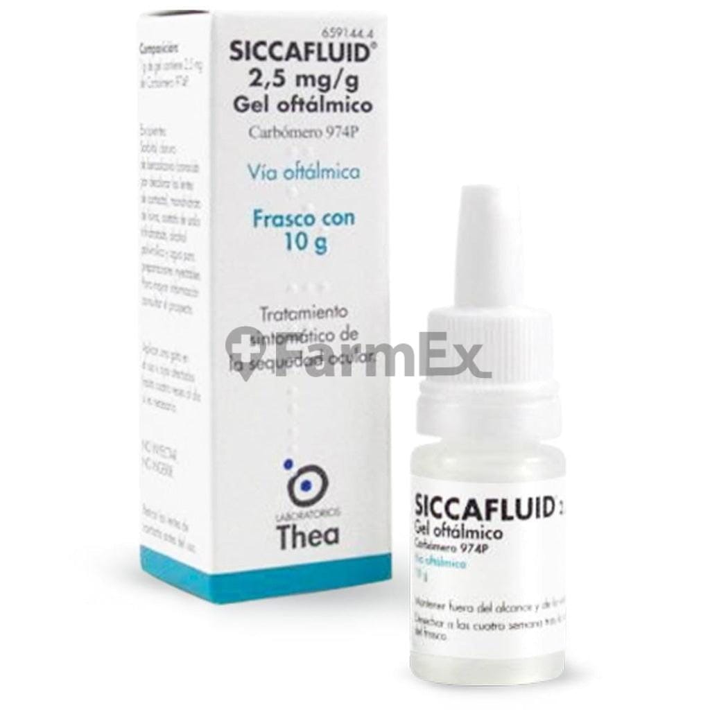 Siccafluid Gel Oftálmico 0.25% x 10 g Farmex-Fonasa-Persistente