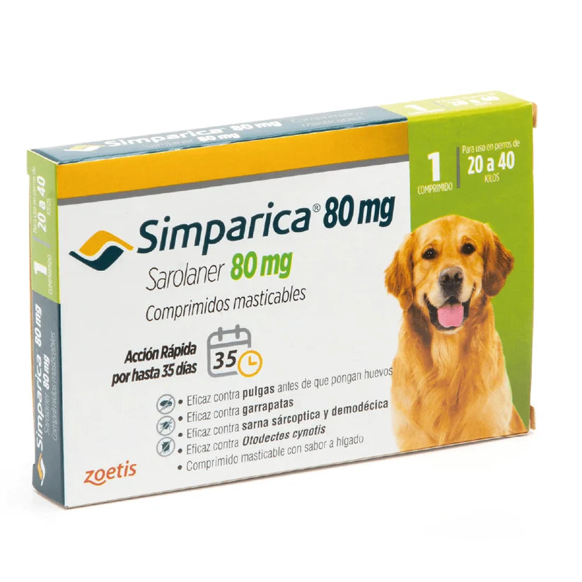 Simparica 80 mg (20-40 kilos) x 1 comprimido
