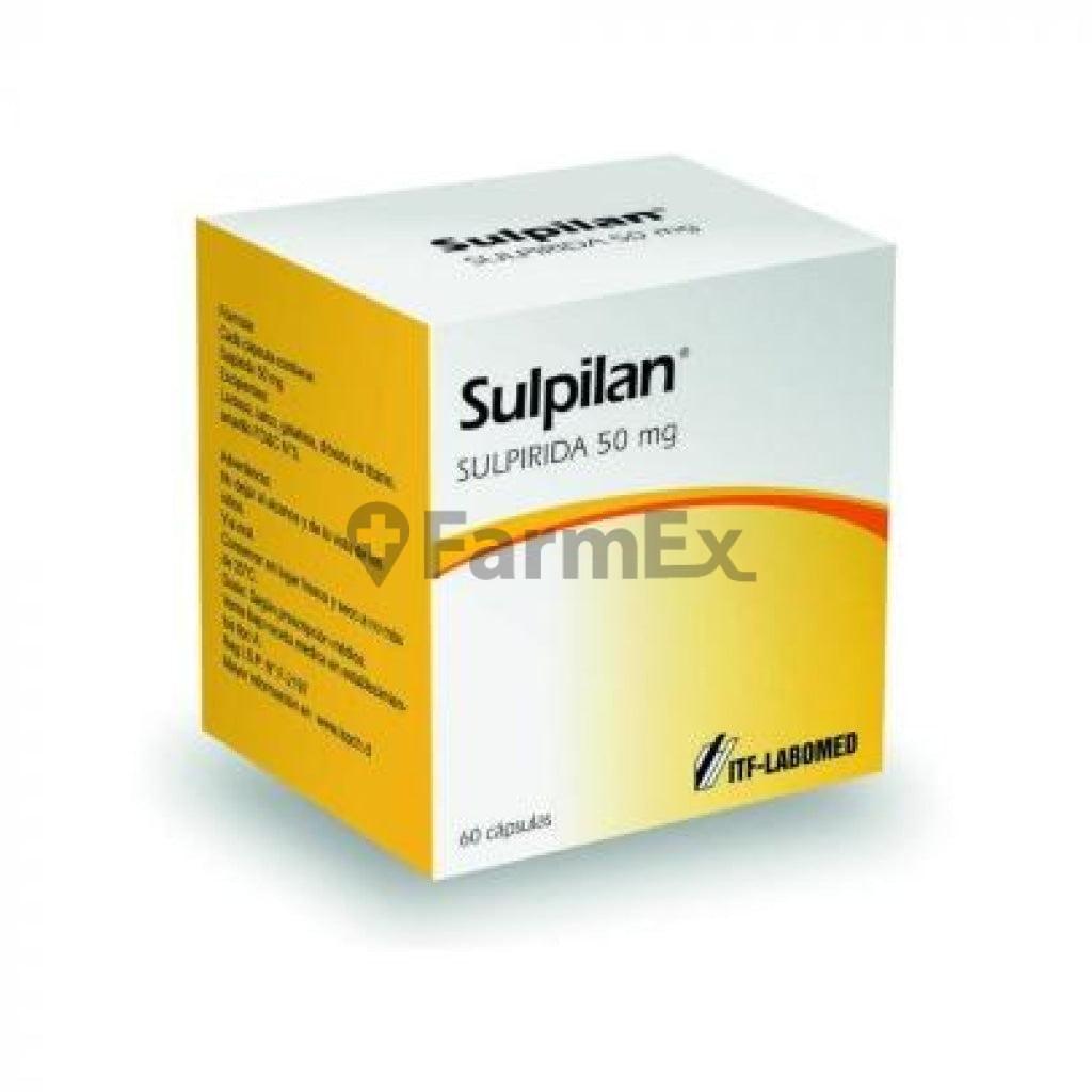 Sulpilan 50 mg x 60 cápsulas.